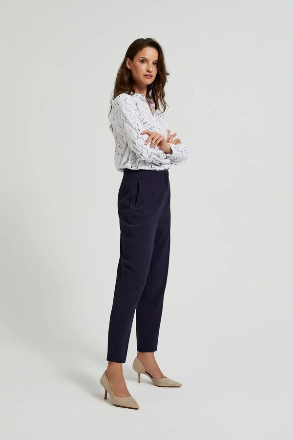Moodo Women's cigarette pants MOODO - dark blue