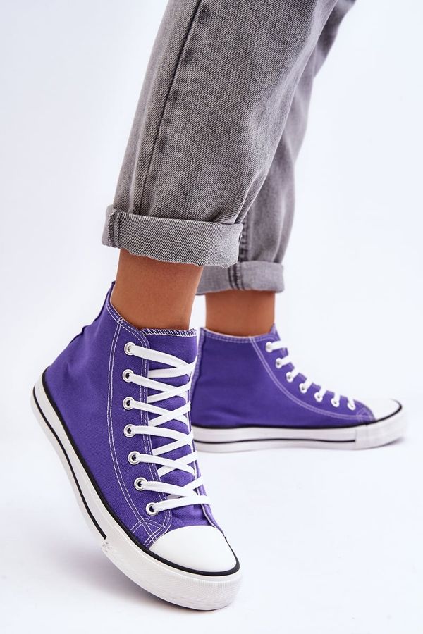 Kesi Women's classic high sneakers purple Remos