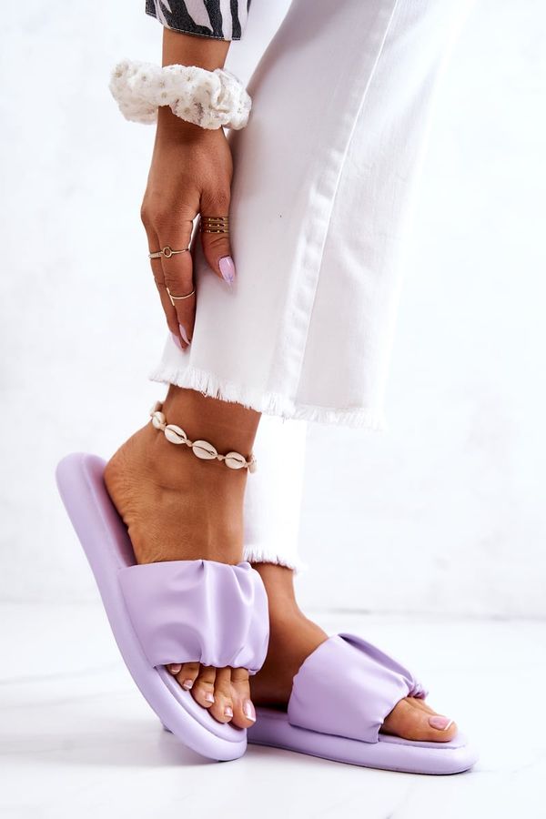 Kesi Women's classic slippers purple Feline