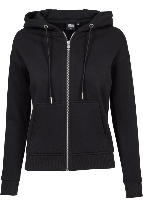 Urban Classics Women's classic zip-up sweatshirt in black