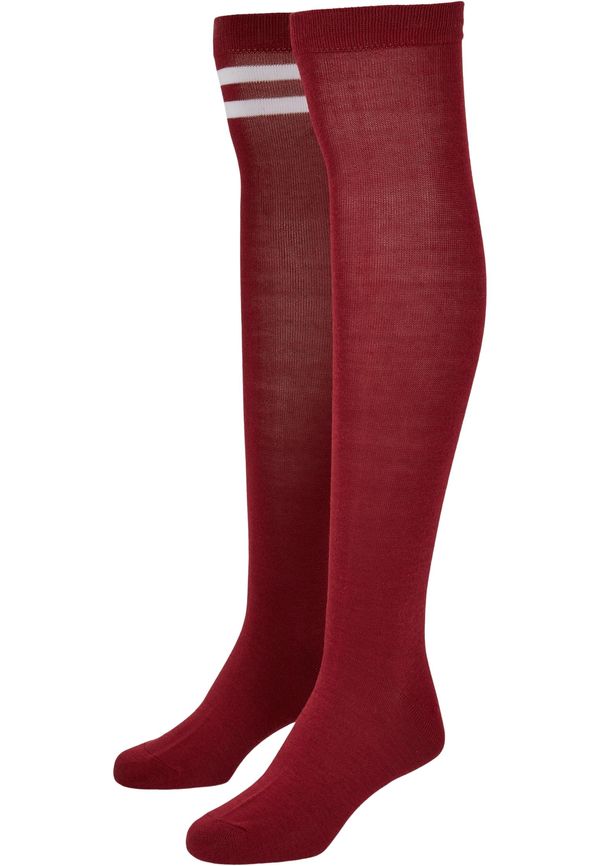 Urban Classics Accessoires Women's College Socks 2-Pack Burgundy