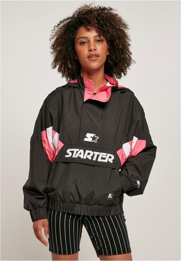 Starter Black Label Women's Colorblock Halfzip Starter Windbreaker Black/Pink