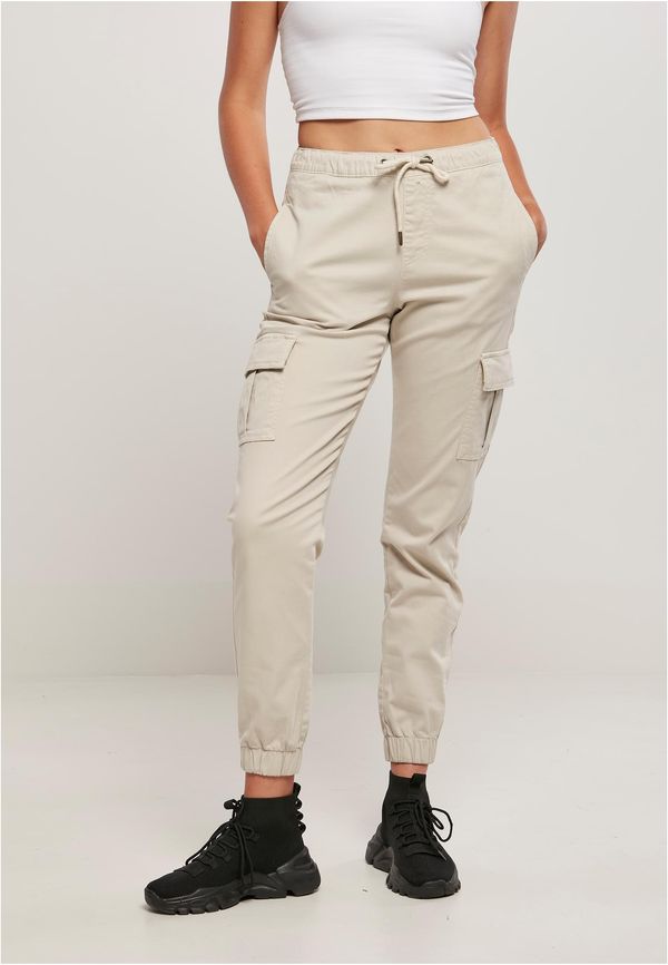 Urban Classics Women's comfortable high-waisted jogging pants Cargo Comfort made of soft grass