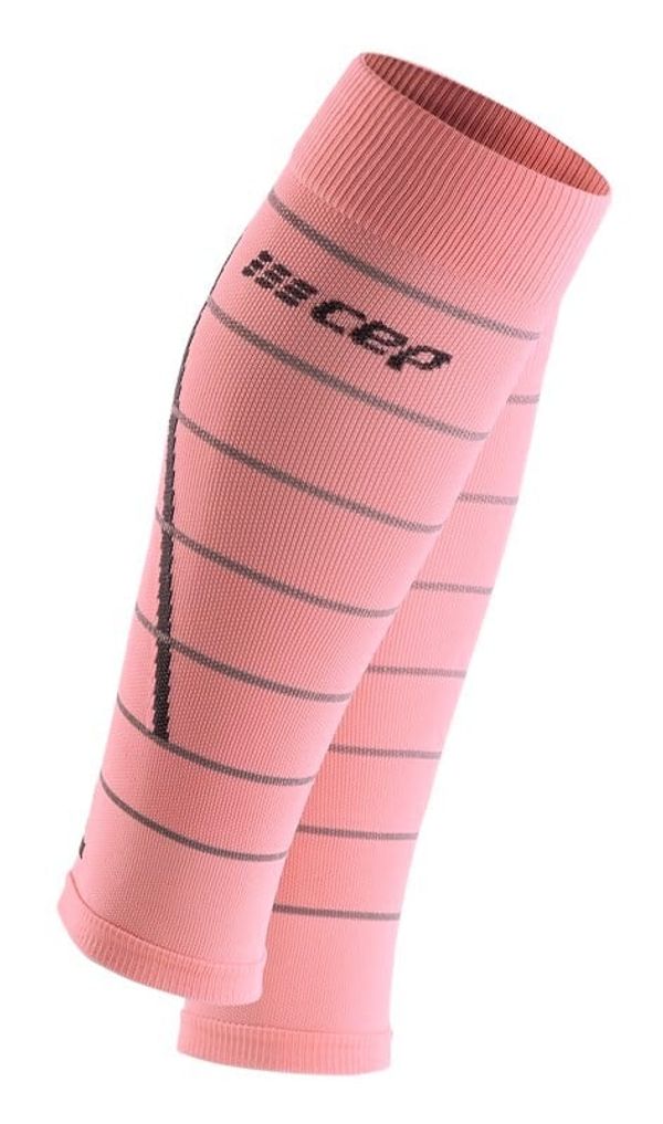 Cep Women's compression calf sleeves CEP Reflective light pink, II