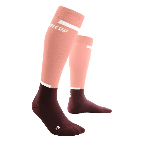 Cep Women's compression socks CEP Rose/Dark Red
