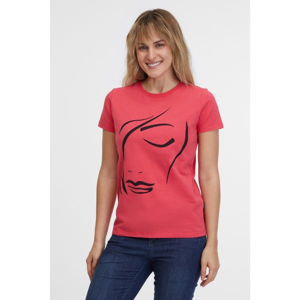 SAM73 Women's coral T-shirt SAM 73 Marianela