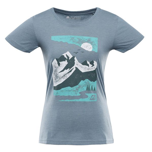 ALPINE PRO Women's cotton T-shirt ALPINE PRO BOLENA blue mirage variant pa