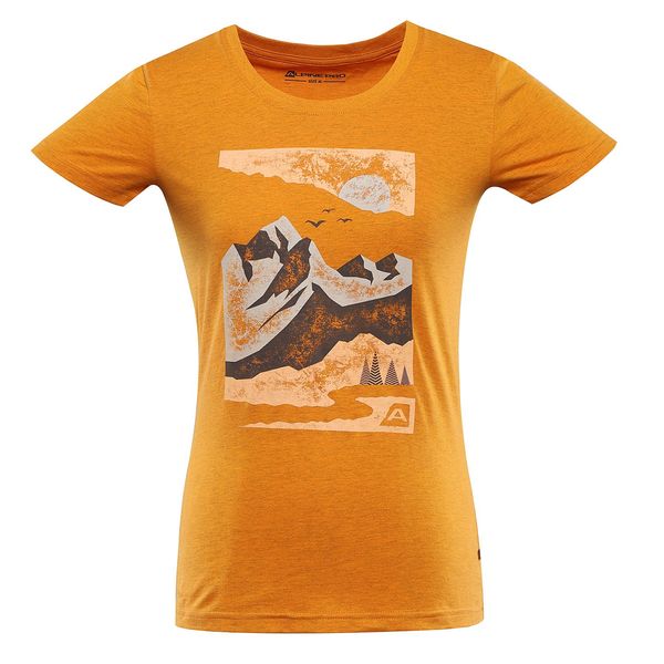 ALPINE PRO Women's cotton T-shirt ALPINE PRO BOLENA russet orange variant PA