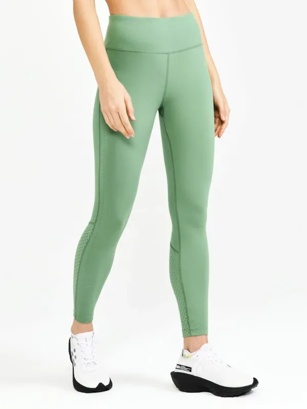 Craft Women's Craft ADV Charge Perforated Green Leggings