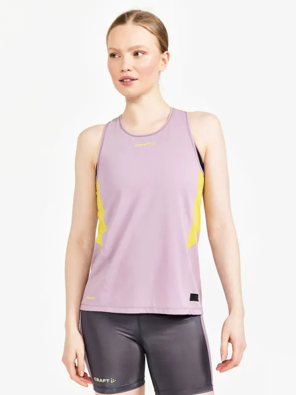 Craft Women's Craft Pro Hypervent Purple Tank Top