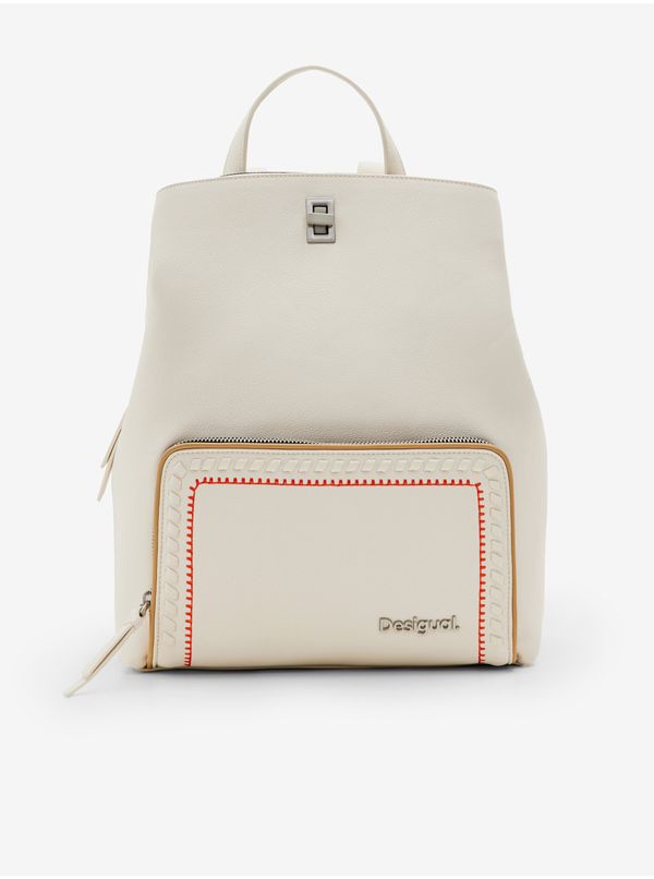 DESIGUAL Women's Cream Backpack Desigual Prime Sumy - Women
