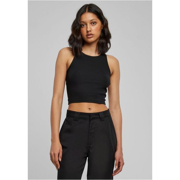 Urban Classics Women's Cropped Rib Top Black