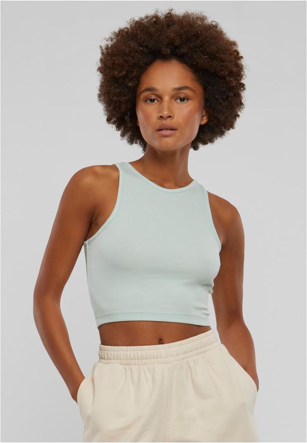 Urban Classics Women's Cropped Rib Top - mint