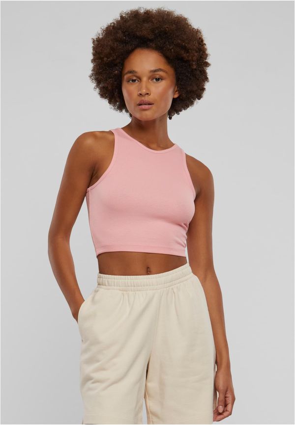 Urban Classics Women's Cropped Rib Top - Pink