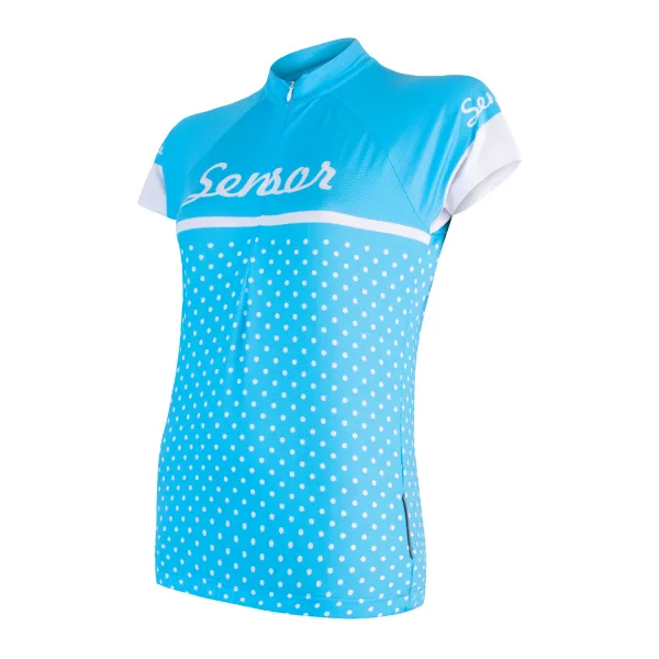 Sensor Women's Cycling Jersey Sensor Cyklo Dots Blue