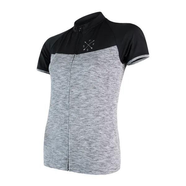 Sensor Women's cycling jersey Sensor Cyklo Motion Grey/Black