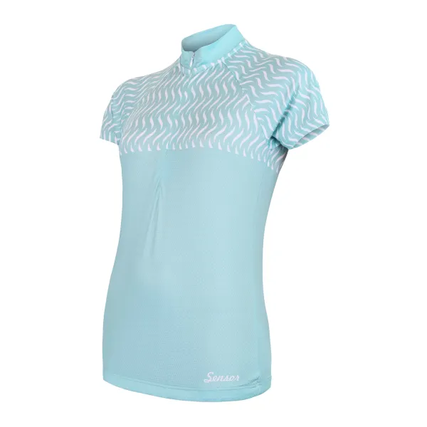 Sensor Women's cycling jersey Sensor Cyklo Wave Mint