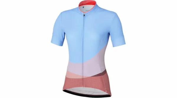 Shimano Women's cycling jersey Shimano Sumire Jersey Blue/Orange