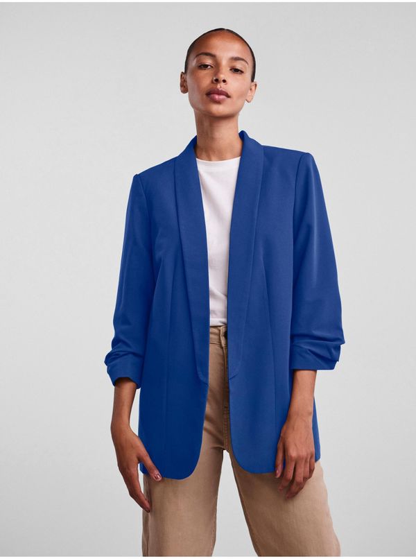 Pieces Women's Dark Blue Three-Quarter Sleeve Blazer Pieces Boss - Women