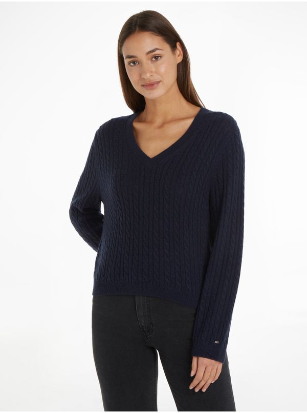 Tommy Hilfiger Women's Dark Blue Wool Sweater Tommy Hilfiger - Women