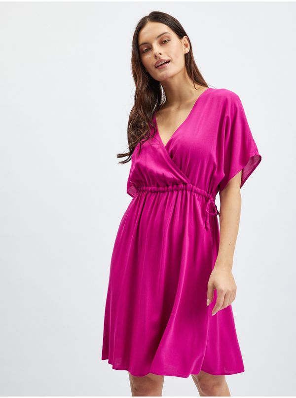 Orsay Women's dark pink dress ORSAY