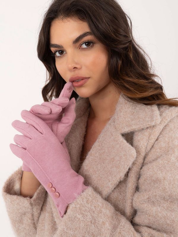 Fashionhunters Women's dark pink gloves