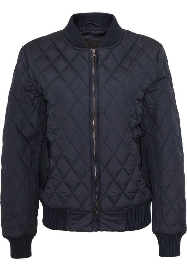 Urban Classics Women's Diamond Quilt Jacket Blue