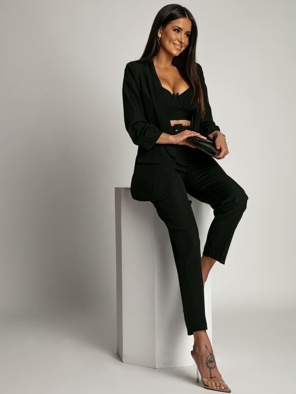 FASARDI Women's Elegant Jacket + Pants - Black