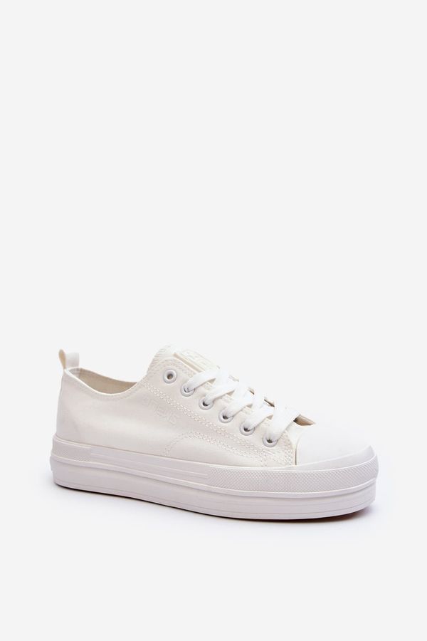 Kesi Women's fabric sneakers white Staneva