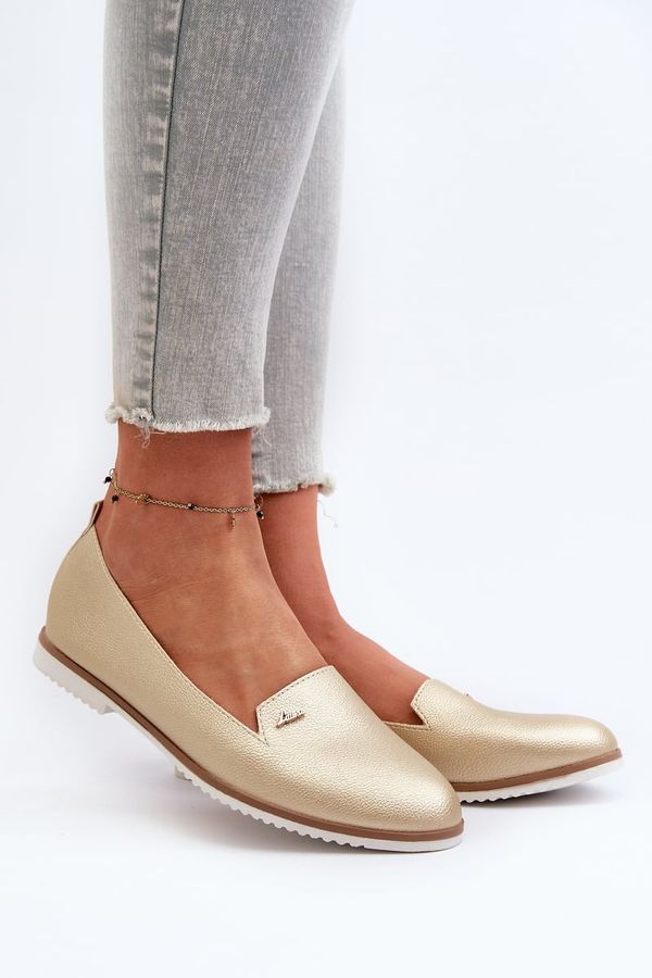 Kesi Women's flat loafers Gold Enzla