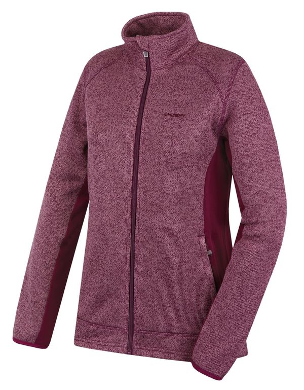 HUSKY Women's fleece sweater with zip HUSKY Alan L magenta