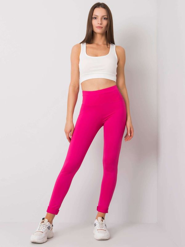 Fashionhunters Women's Fuchsia Sports Leggings