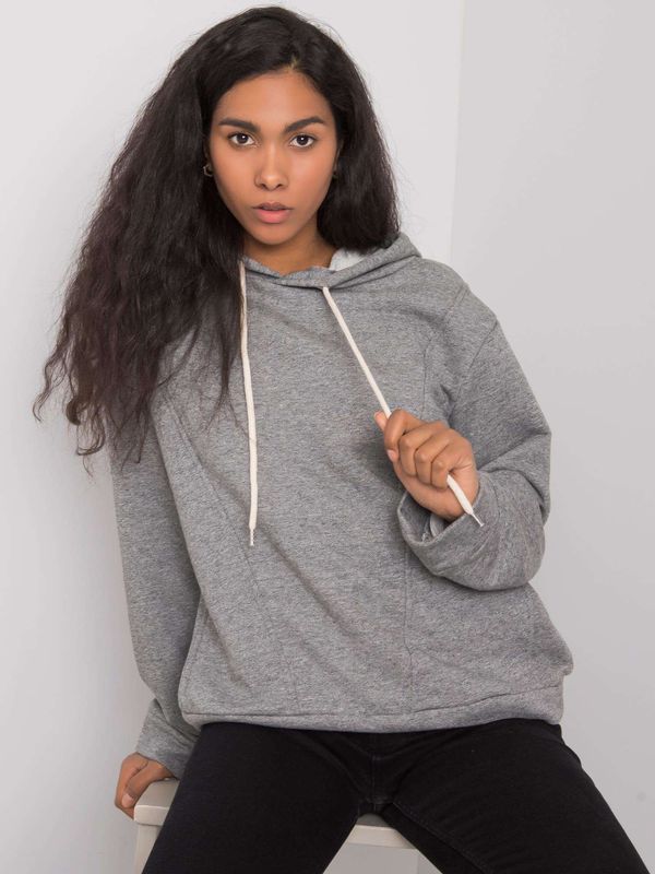 Fashionhunters Women's grey hoodie