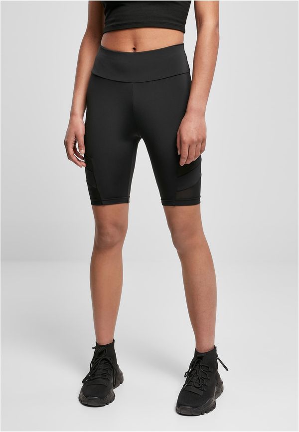 UC Ladies Women's High Waist Tech Mesh Cycle Shorts, Black