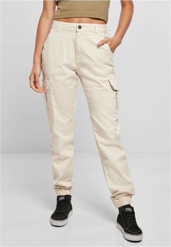 UC Ladies Women's high-waisted cargo pants whitesand