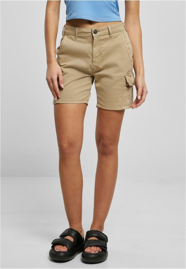 UC Ladies Women's High Waisted Cargo Shorts Union Beige