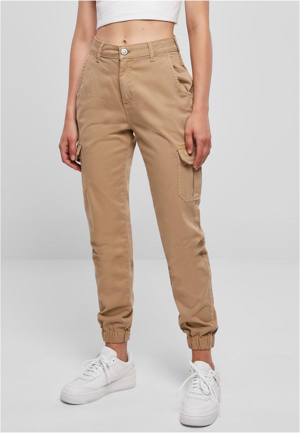 UC Ladies Women's high-waisted cargo trousers unionbeige