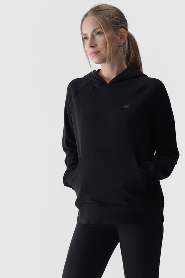 4F Womens Hoodie Pullover 4F Black 4FWMM00TSW