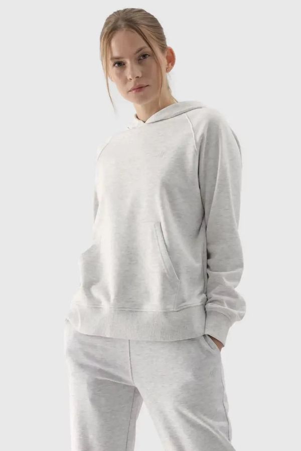 4F Women's Hoodie Pullover 4F Gray 4FWMM00TSW