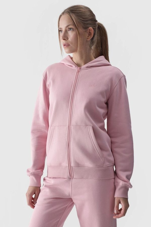 4F Women's Hoodie Zip Up Cotton 4F Pink 4FWMM00TSW