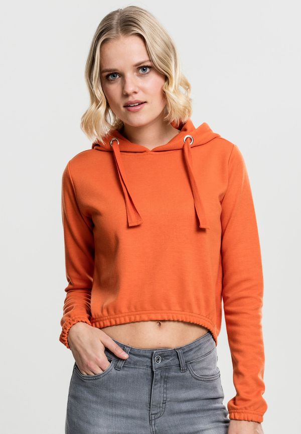 Urban Classics Women's Interlock Short Hoody Rusty Orange