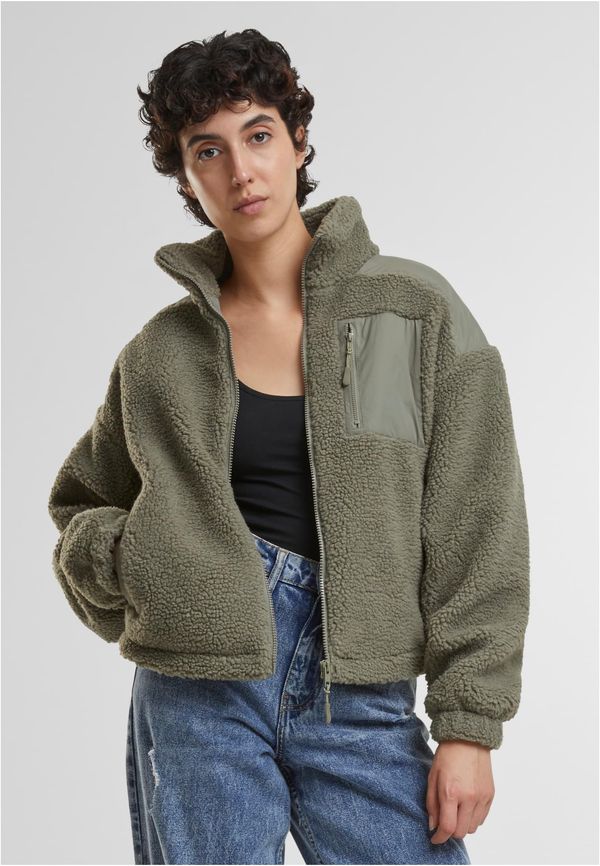 Urban Classics Women's jacket Sherpa Mix light green