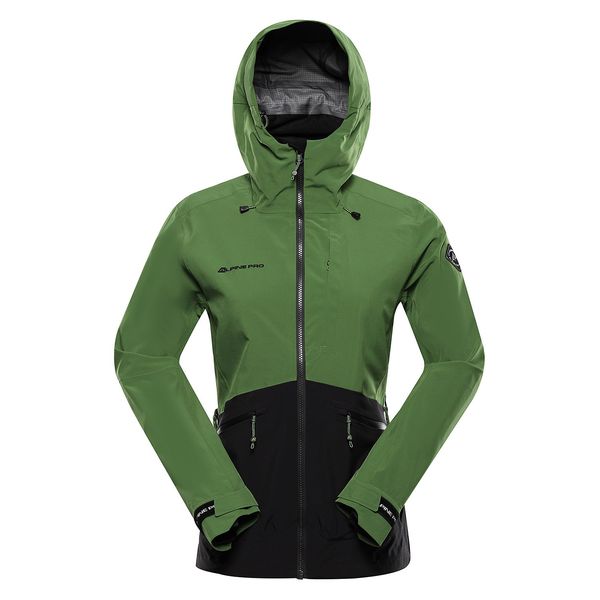 ALPINE PRO Women's jacket with PTX membrane ALPINE PRO ZARRA treetop