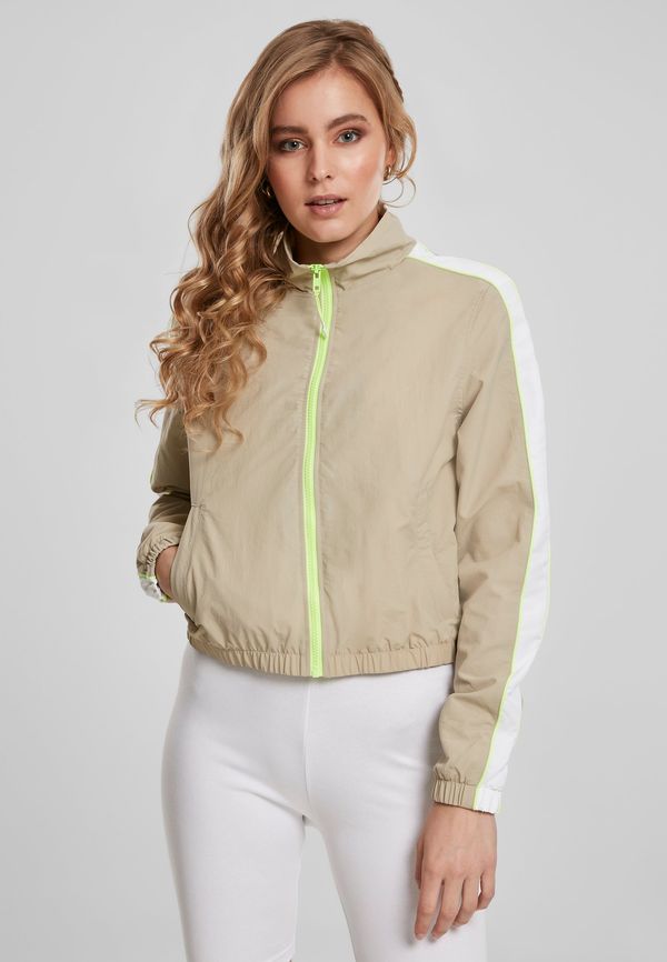 Urban Classics Women's jacket with short pipes made of concrete/electric lime