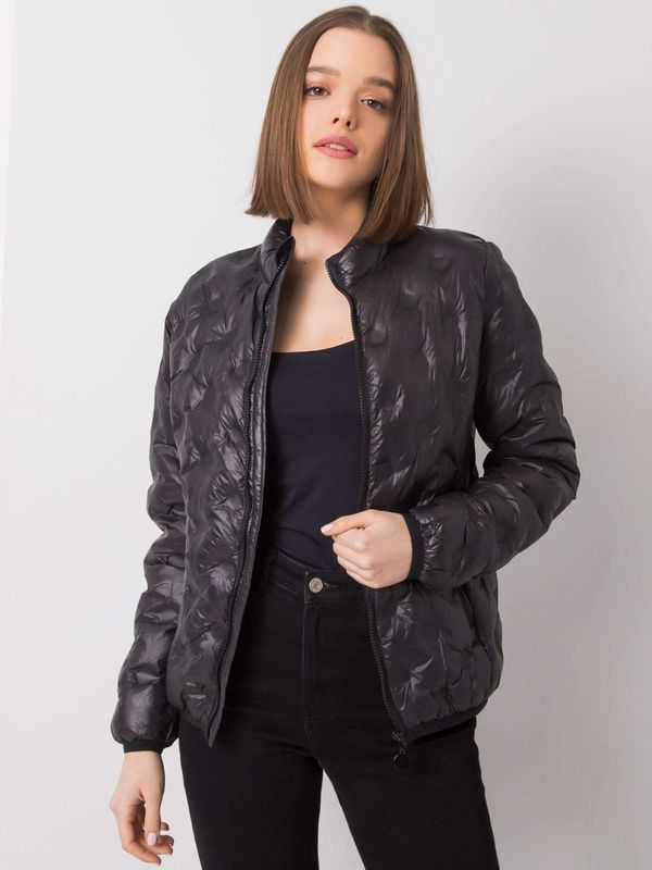 Fashionhunters Women's jacket with stand-up collar Aurore - black