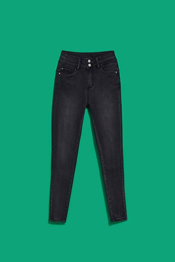 Moodo WOMEN'S JEANS L-JE-4021 GRAPHITE