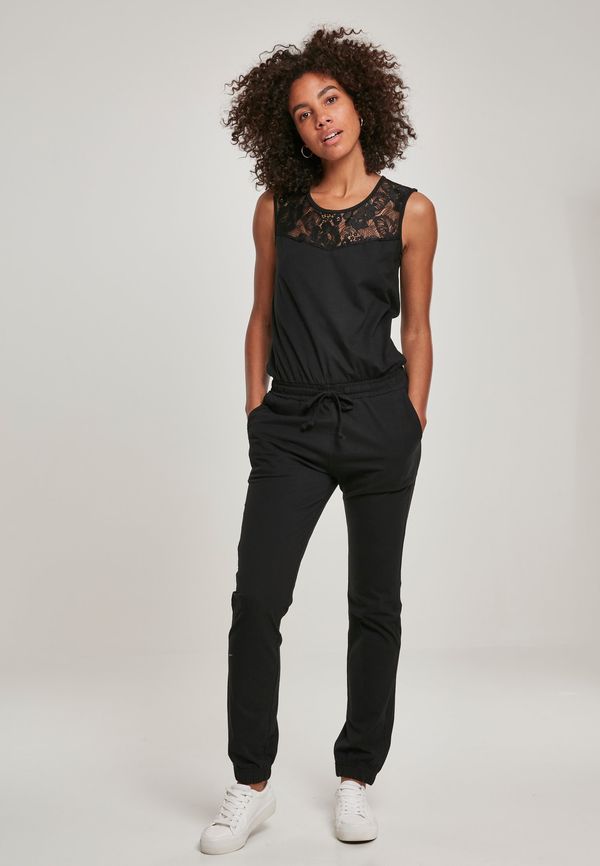 UC Ladies Women's jumpsuit with a black lace block