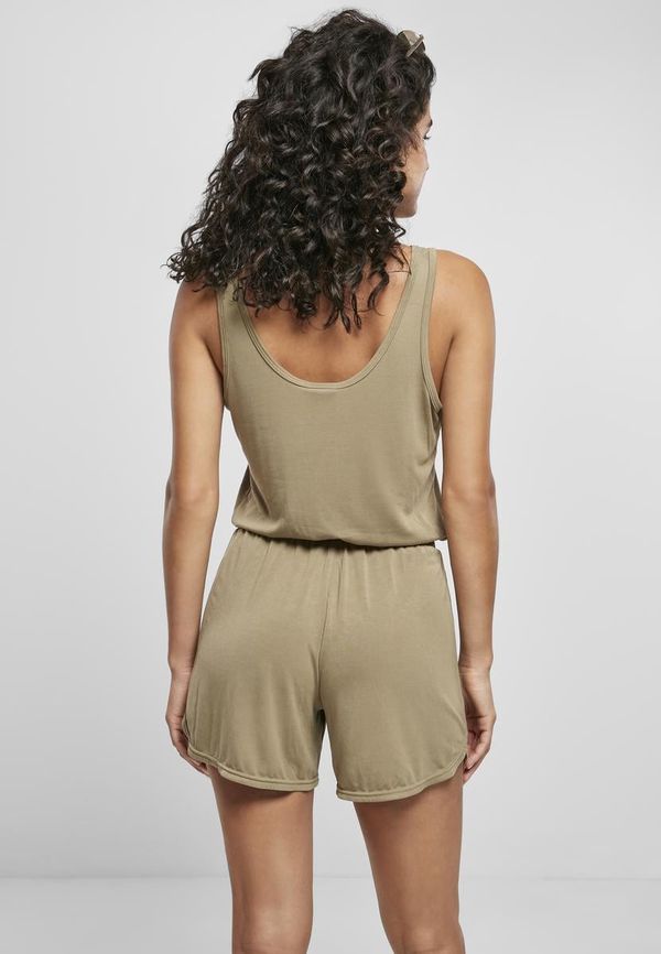 UC Ladies Women's khaki modal jumpsuit with short sleeves