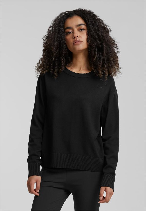 Urban Classics Women's knitted sweater with a round neckline black