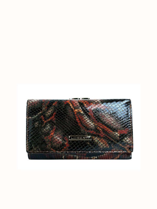 Fashionhunters Women's leather wallet in black and red